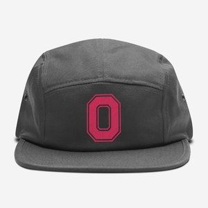 NEW Ohio State Buckeyes O Logo 5 Panel Camper Strapback Hat DARK GREY